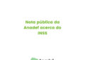 Nota pública da Anadef acerca do INSS