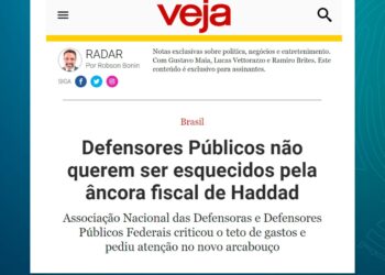 Defensores Públicos não querem ser esquecidos pela âncora fiscal de Haddad